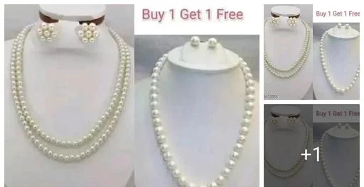 Set 2 Pearl Neckpieces (Temple Dance Jewellery)