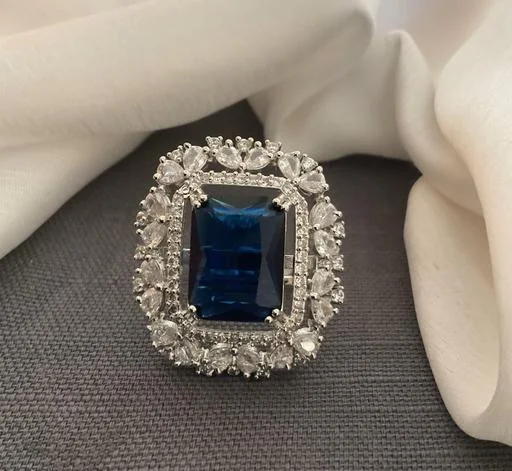 Sapphire Ad Ring (Temple Dance Jewellery) - Image 2