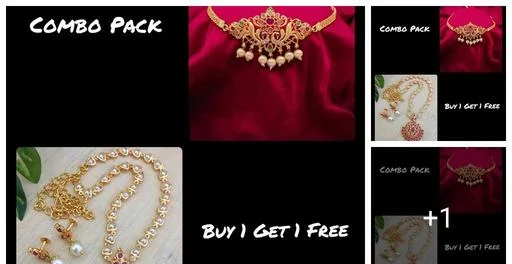 Twinkling Beautiful Jewellery Necklace Sets (Temple Dance Jewellery)