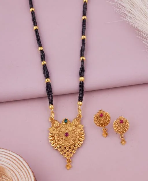 Mangalsutratanmaniyanallapusalumangalsutra Brass Mangalsutra (Temple Dance Jewellery) - Image 2