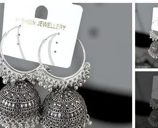 Bali Jhumka Sol (Temple Dance Jewellery)