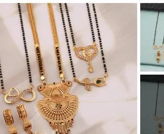 4 Gold Plated 30 18 Inch 1pair Earring Brass Mangalsutra (Temple Dance Jewellery)