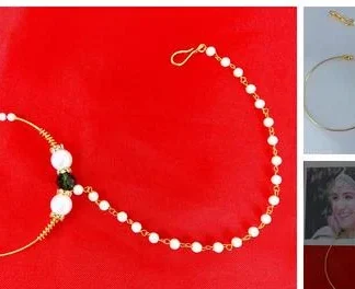 Nose Ringnath Chain 1 (Temple Dance Jewellery)