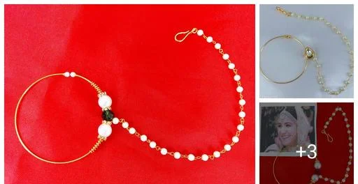 Nose Ringnath Chain 1 (Temple Dance Jewellery)