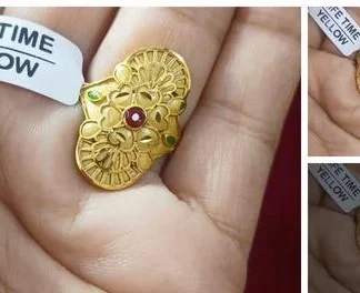 Gold Plated Ring (Temple Dance Jewellery)