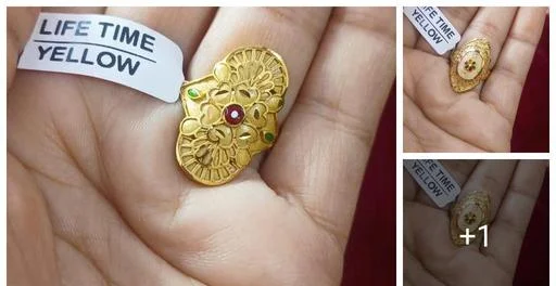 Gold Plated Ring (Temple Dance Jewellery)