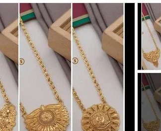 Bhumi09 Gold 1 2 Allure Necklace Chain Plated Necklace Chain (Temple Dance Jewellery)