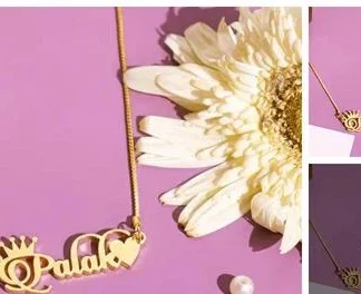Customized Personalized Couple Name Mangalsutra Ur Name Or Love One Name... (Temple Dance Jewellery)