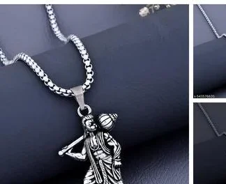 Mahabali Hanumanji Chain Locket (Temple Dance Jewellery)
