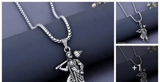 Mahabali Hanumanji Chain Locket (Temple Dance Jewellery)