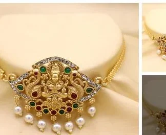 Ad Diamond Beautiful Heavy Chokernecklace (Temple Dance Jewellery)