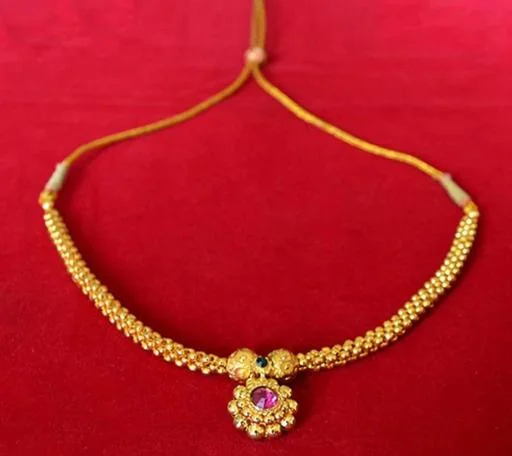 Hari Om Creatlons Tushi Necklace Without Earring (Temple Dance Jewellery) - Image 2