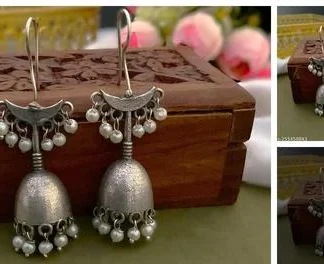 Bell Hooks Jhumkas (Temple Dance Jewellery)