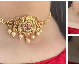 Antique Peacock Design Matte Finish Earring (Temple Dance Jewellery)
