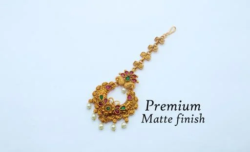 Elite Glittering Maangtika - Classical Dance Jewellery - Image 2