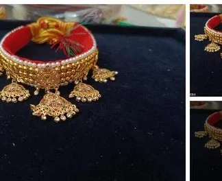 Rajasthani Rajputi Kanthi Choker Set (Temple Dance Jewellery)