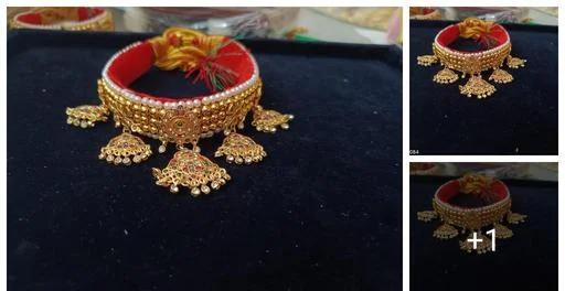 Rajasthani Rajputi Kanthi Choker Set (Temple Dance Jewellery)