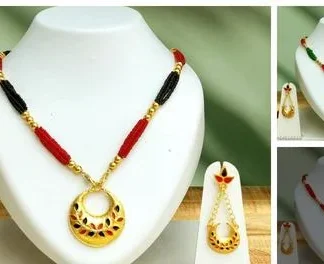 Assamese Traditional Jewellery Set Woman (Temple Dance Jewellery)