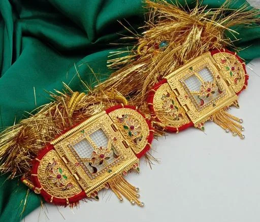 Rajputi Marwadi Bajuband Big Loom (Temple Dance Jewellery) - Image 2