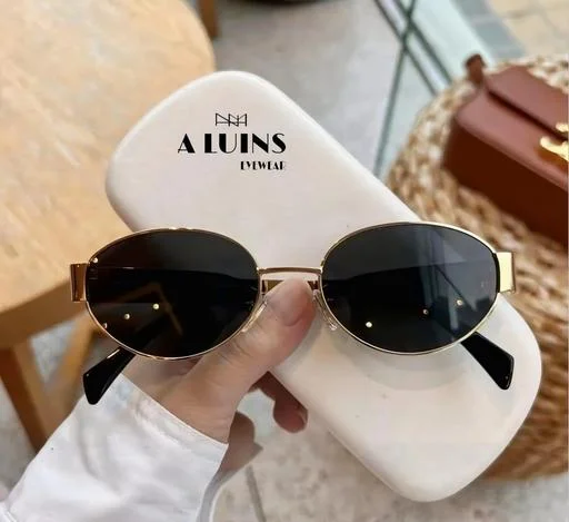 A LUINS Women Oval Sunglasses - Image 2