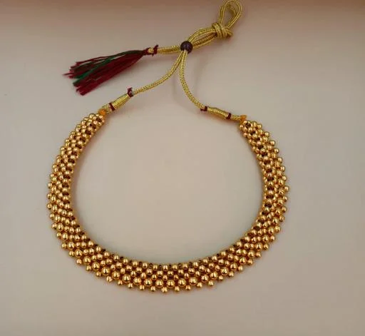 Beautiful Gold Plated Jewellery Set Necklaces Chains (Temple Dance Jewellery) - Image 2