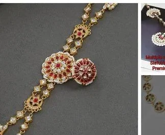 Sispattisisfullmathapattihead Jewellerymaangikkaborla Borla Sispatti Siz... (Temple Dance Jewellery)