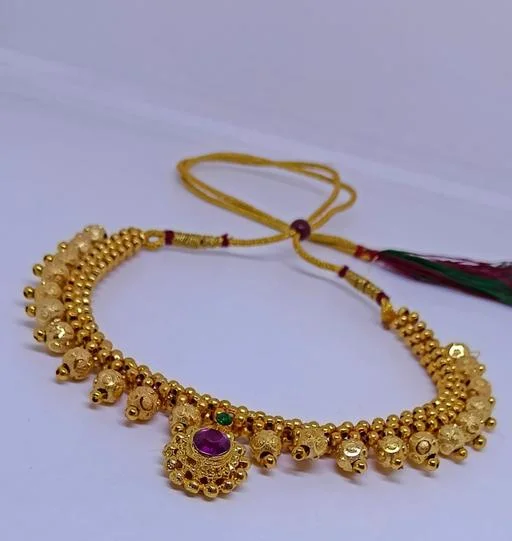 Shimmering Chunky Necklaces & Chains - Classical Dance Jewellery - Image 2