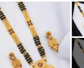 One Mangalsutras One Pair Earrings (Temple Dance Jewellery)