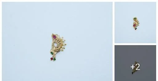 Maharashtrian Style Nosepins (Temple Dance Jewellery)