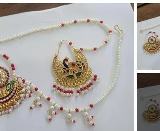 Partheshwar Handicraft Medium Size Nath Combo (Temple Dance Jewellery)