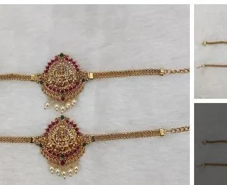 Shimmering Elegant Women Bajuband and Armlets - Classical Dance Jewellery