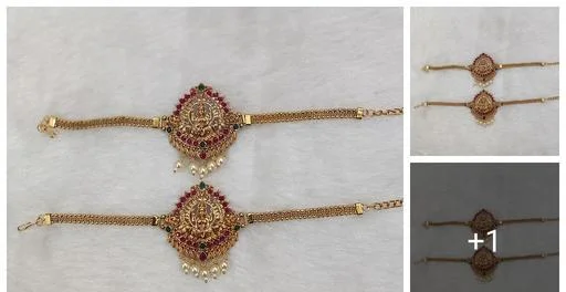 Shimmering Elegant Women Bajuband and Armlets - Classical Dance Jewellery