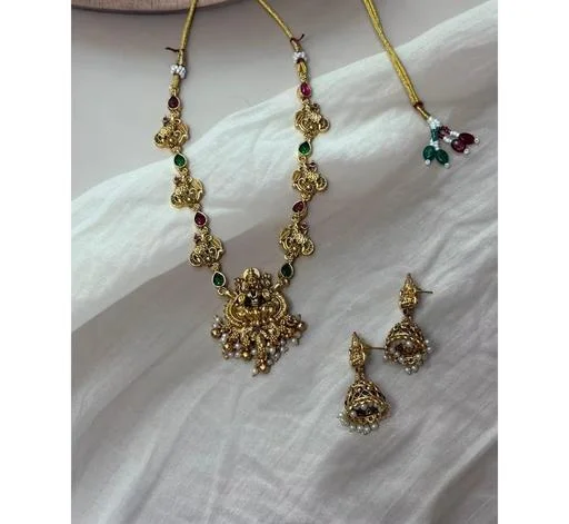 Lakshmi Premium Design Jewellery Set (Temple Dance Jewellery) - Image 2