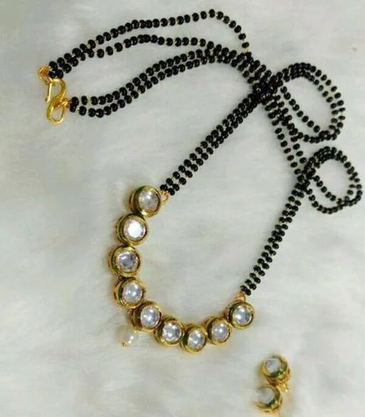 Gold Plated Kundan Mangalsutra (Temple Dance Jewellery) - Image 2