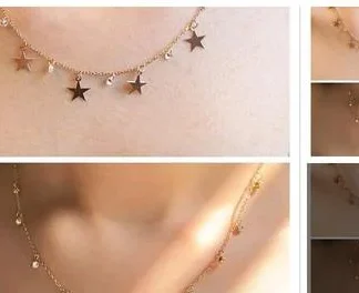 Bhumi09 1 1 Allure Premium Quality Micro Rose Gold Plated Necklace Chain (Temple Dance Jewellery)