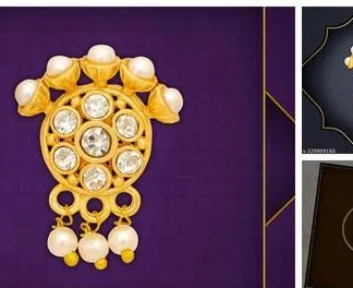 Traditional Maharashtrian Press Nose Rings Collection (Temple Dance Jewellery)