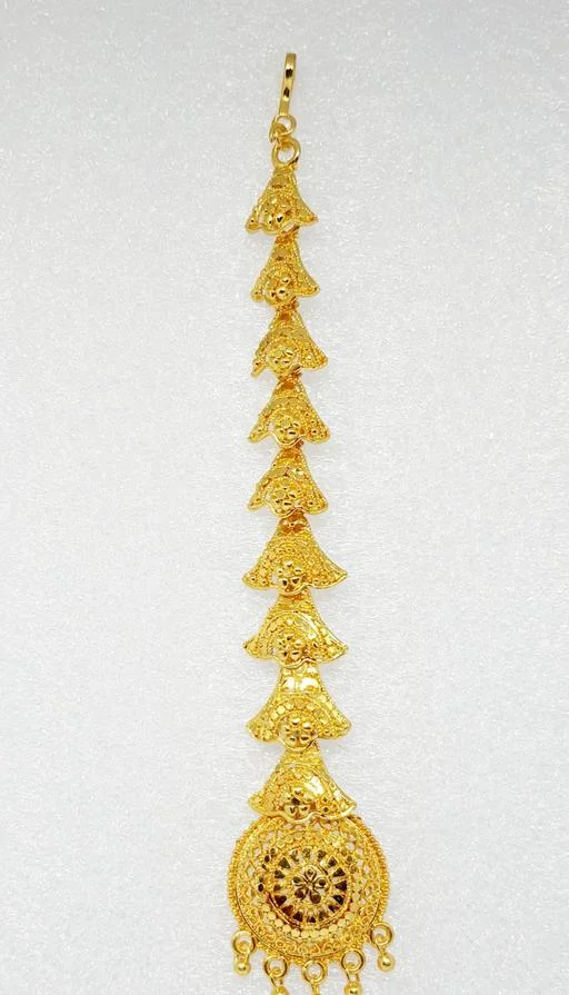 Traditional Gold Plated Maang Tikka (Temple Dance Jewellery) - Image 2