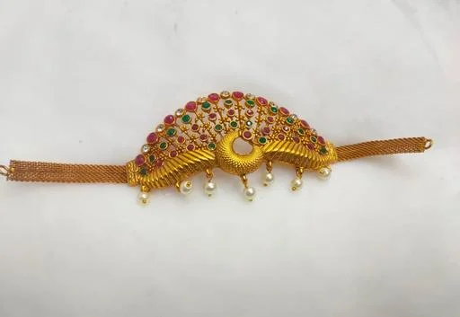 Allure Chunky Bajuband Armlets (Temple Dance Jewellery) - Image 2