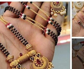 Matte Pendal Mangalsutra Set (Temple Dance Jewellery)