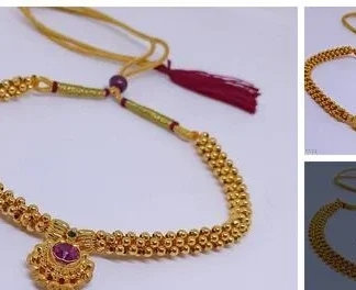 Shimmering Chunky Necklaces & Chains - Classical Dance Jewellery