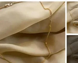 Gold Plated Chain Stainless Steel Pendant Gold Layered Necklace Elegant ... (Temple Dance Jewellery)
