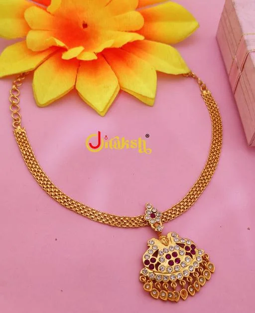 Micro Gold Plated Necklace (Temple Dance Jewellery) - Image 2