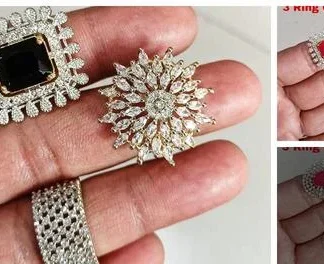 Shimmering Chunky Rings (Temple Dance Jewellery)