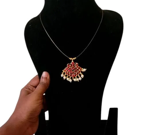 Invisible Necklace Kemp Pendant (Temple Dance Jewellery) - Image 2
