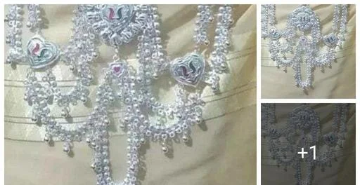 Traditional Silver Plated Multi Layer Kamarband Waist Chain Juda (Temple Dance Jewellery)