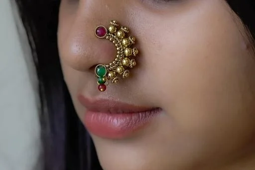 Traditional Maharashtrian Jewellery Look Is Incomplete Without Marathi N... (Temple Dance Jewellery) - Image 2