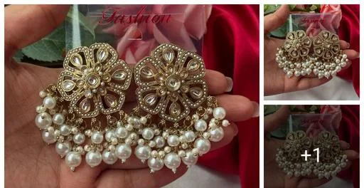Vp Style Antique Designer Oxidized Rajwadi Jhumka Earrings Beautiful (Temple Dance Jewellery)