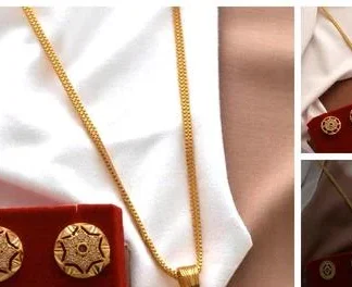 American Stones Studded Stylish Daily Wear 24 Inch Long Pendal Set (Temple Dance Jewellery)