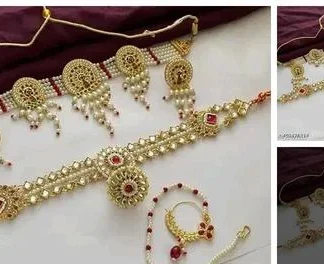 Rajasthani Maangtika Combo Jewellery Set (Temple Dance Jewellery)