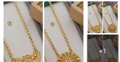 Bhumi09 Gold Plated Mangalsutra 2 (Temple Dance Jewellery)